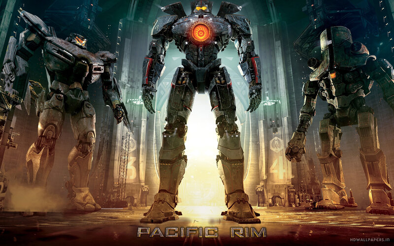 Giant Robots in Hangar