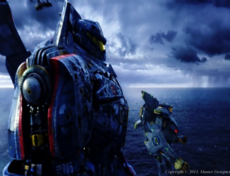 Giant Robots on Ocean
