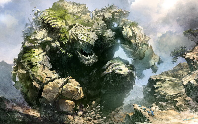Giant Rock Creature — Green