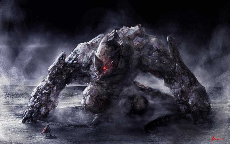 Giant Rock Monster — Gray