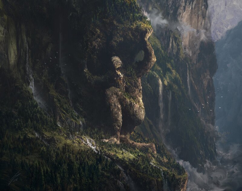 Giant Rock Statue
