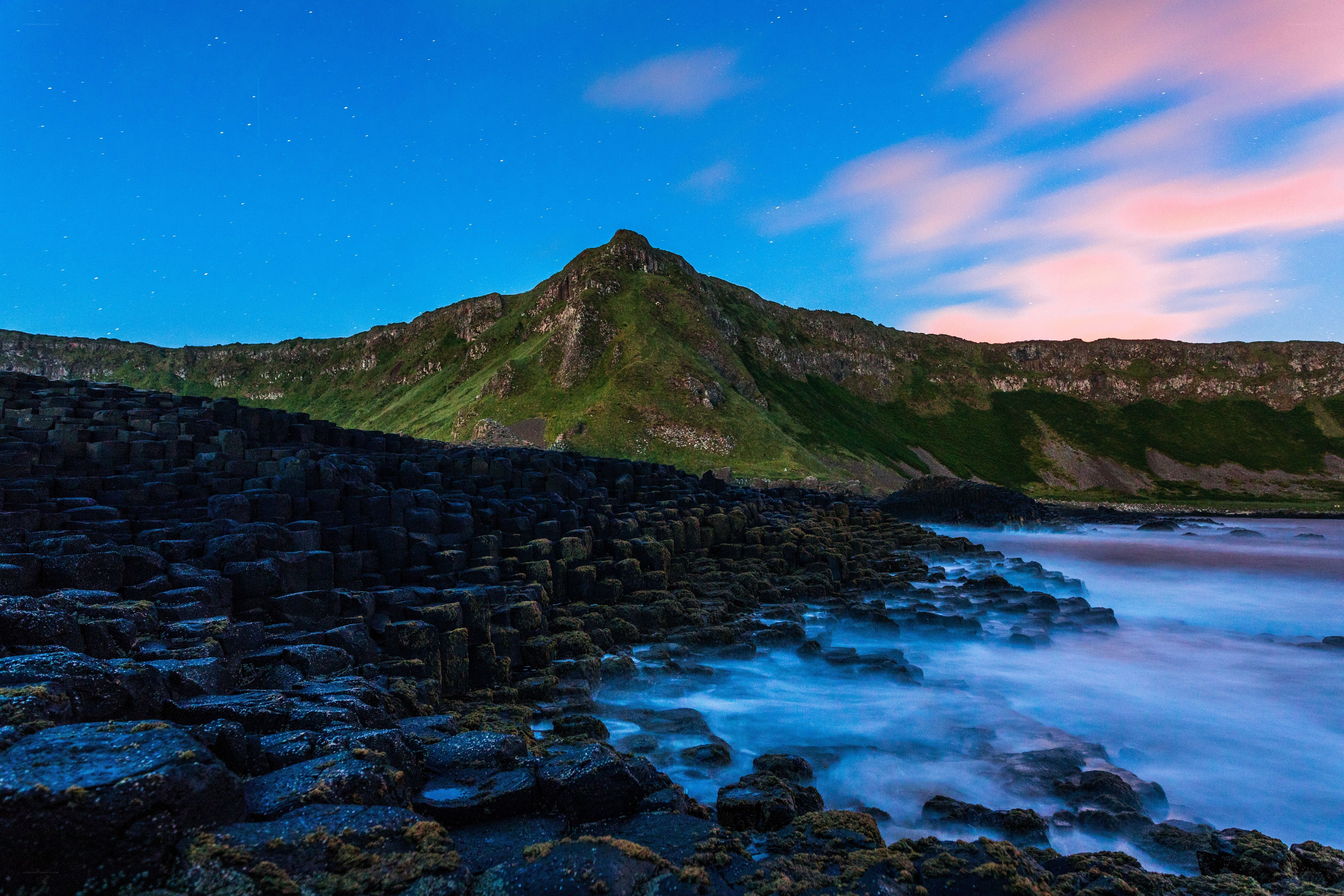 Giant's Causeway at dusk