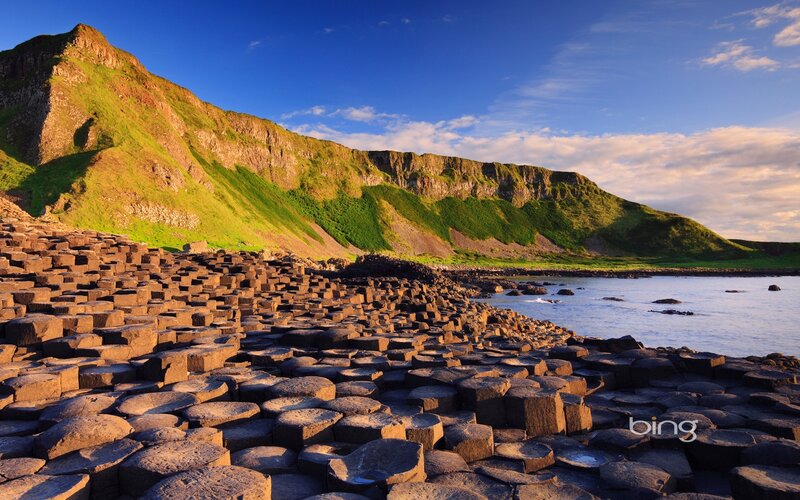 Giant's Causeway at sunset