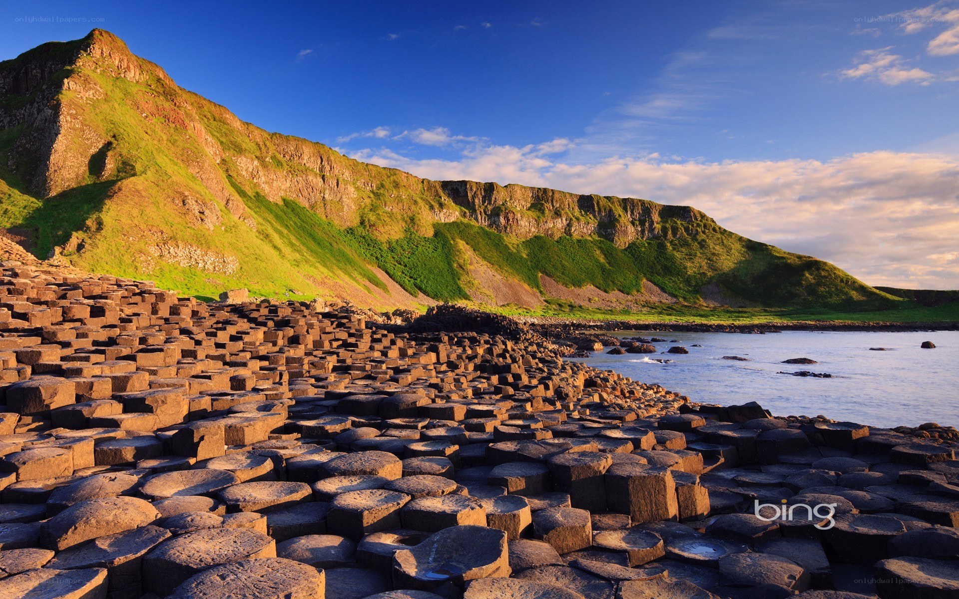 Giant's Causeway at sunset
