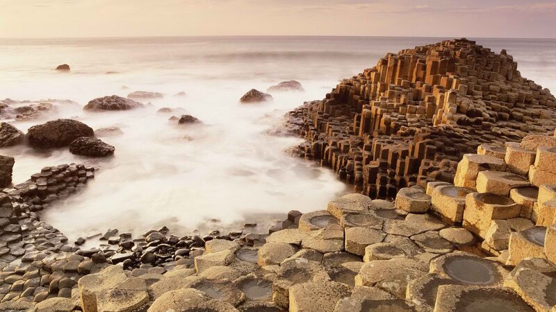 Giant's Causeway at sunset