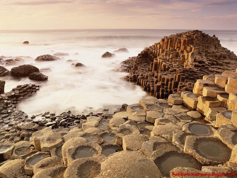 Giant's Causeway at sunset