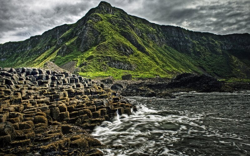 Giant's Causeway coastal landscape