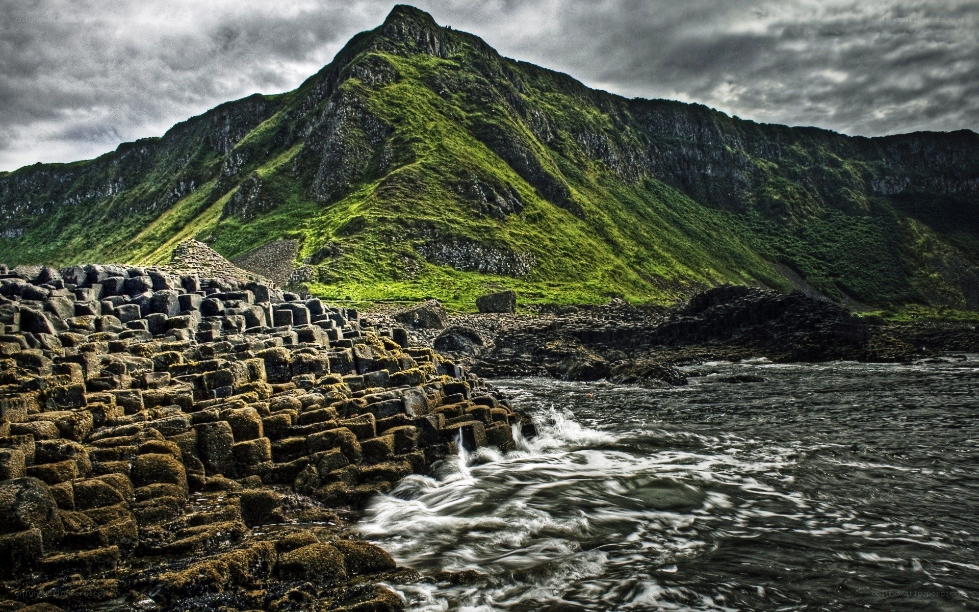 Giant's Causeway coastal landscape