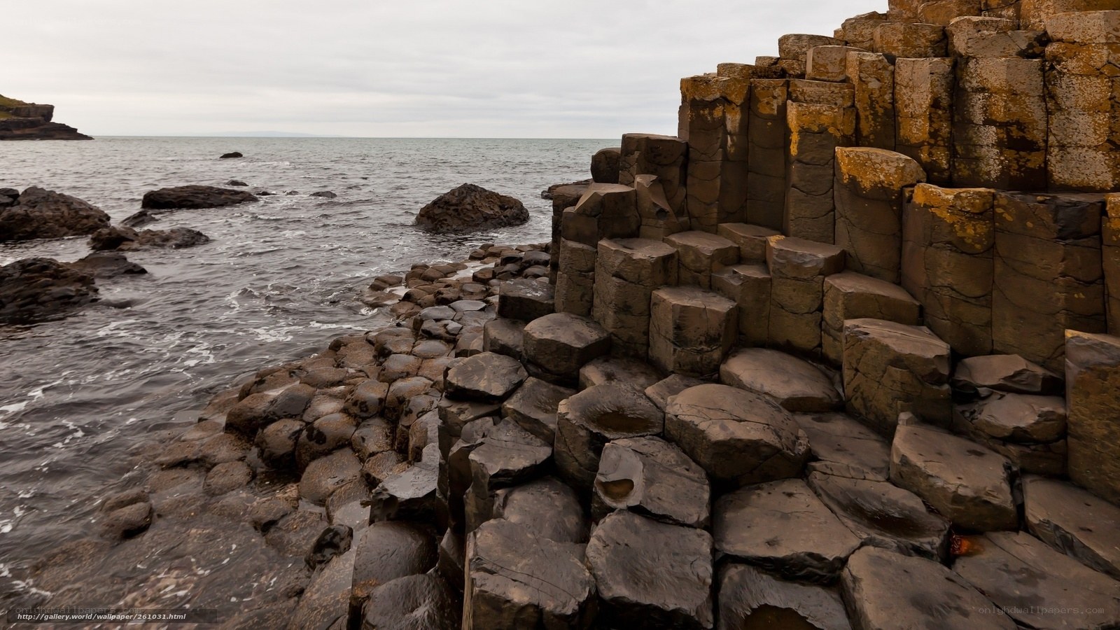 Giant's Causeway coastal rocks