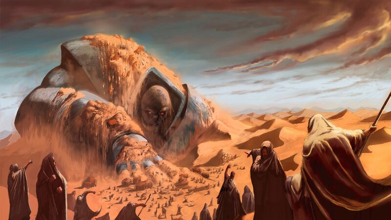 Giant Sand Creature — Orange