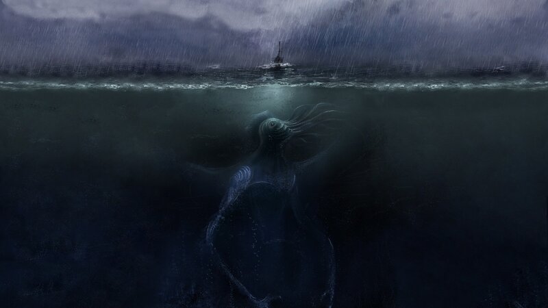 Giant Sea Creature — Dark Blue