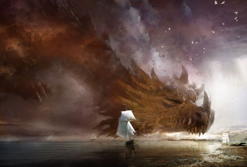 Giant Sea Monster — Brown, Dramatic