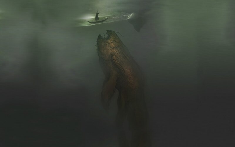 Giant Sea Monster — Green, Dark