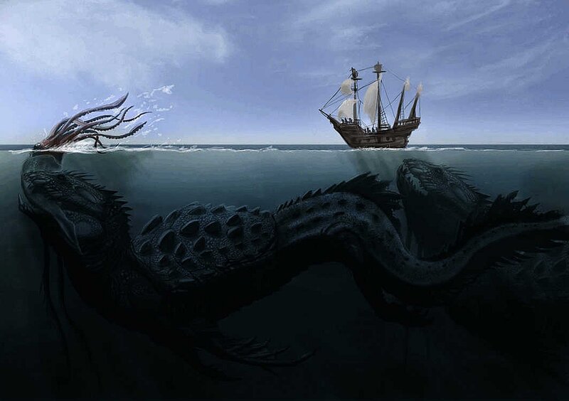 Giant Sea Serpent — Blue