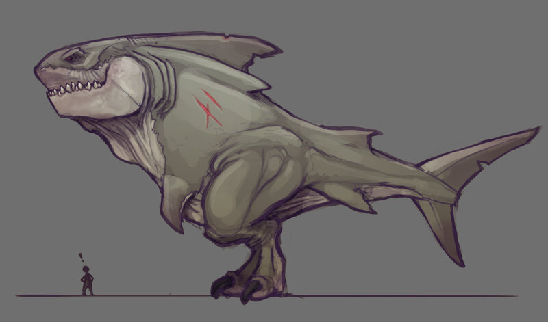 Giant Shark Creature