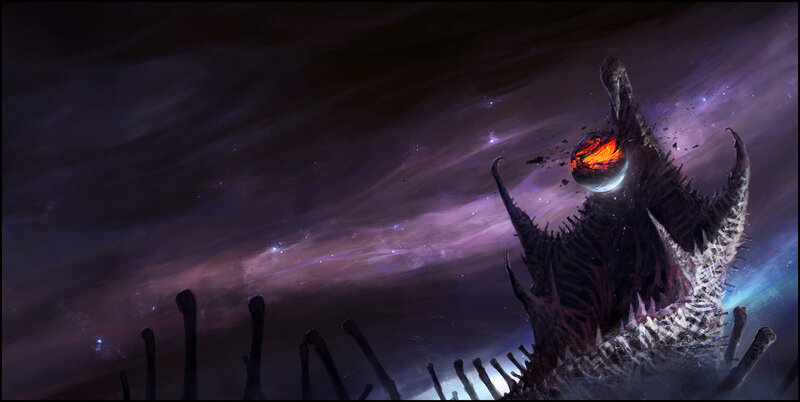 Giant Skeletal Creature — Purple