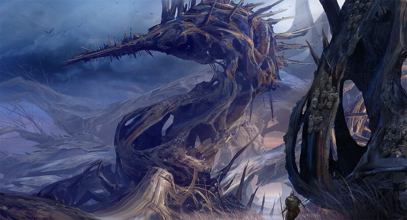 giant skeletal dragon