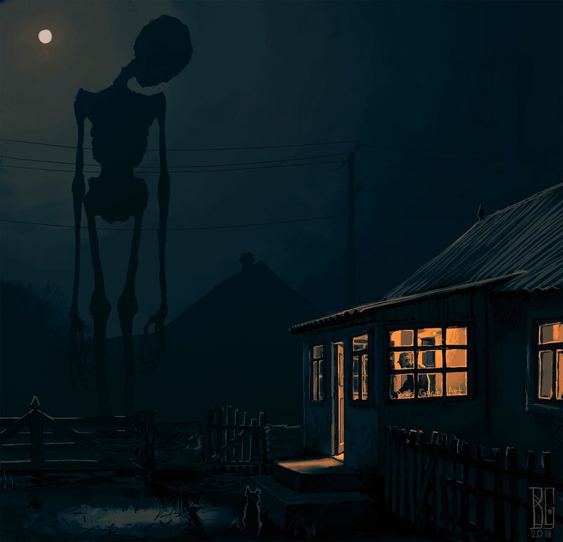 Giant Skeleton Figure