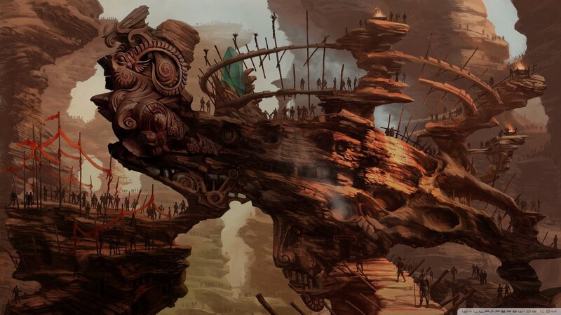 Giant Skull Structure — Brown