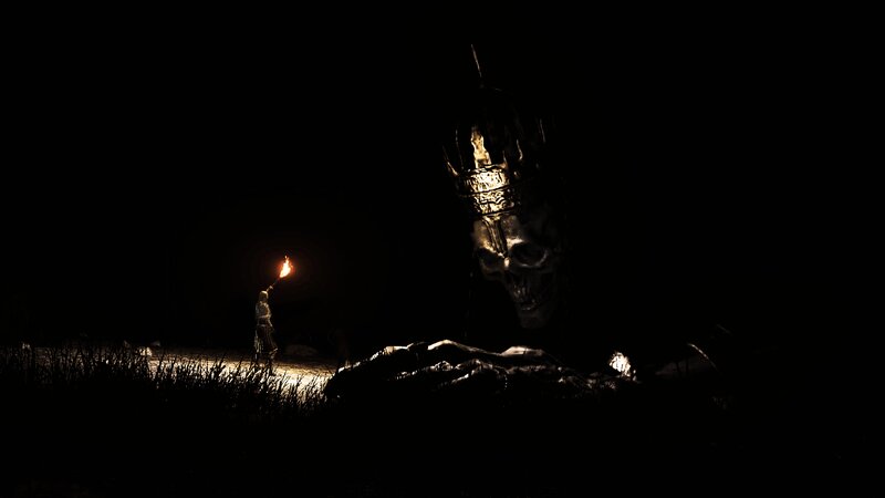 Giant Skull with Crown