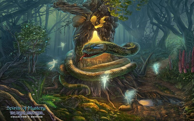 Giant Snake in Forest