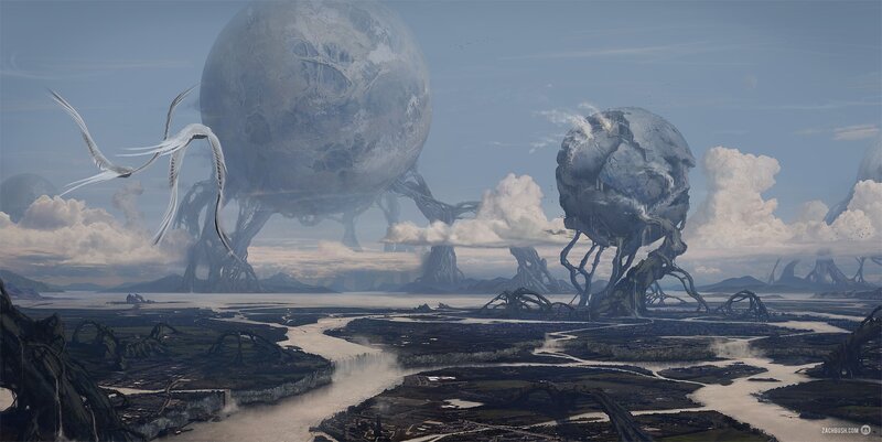 Giant Spherical Creatures — Blue
