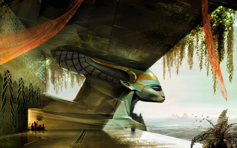 Giant Sphinx Head