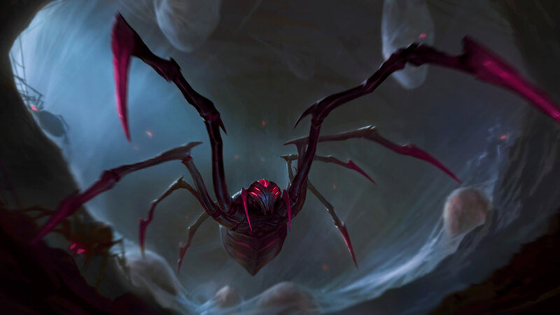 Giant Spider Creature — Black, Dark, Ominous