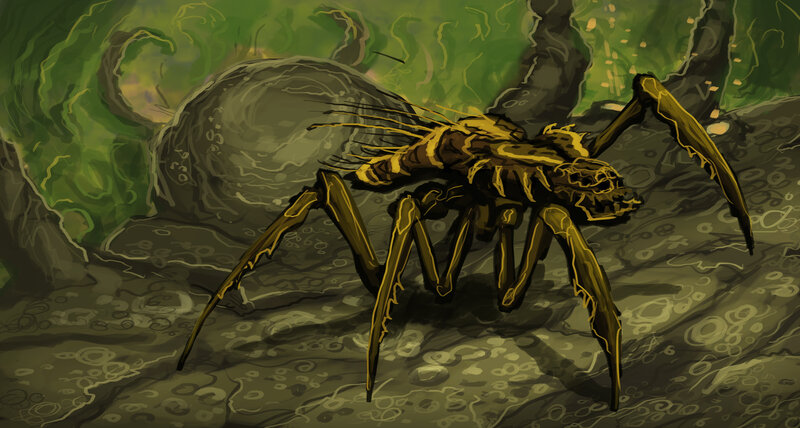 Giant Spider Creature — Green