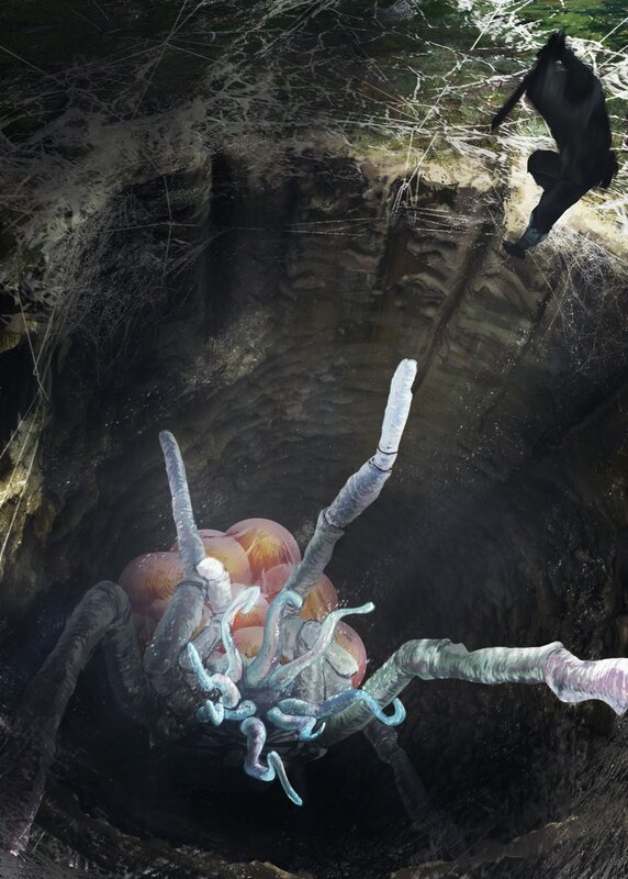 Giant Spider in Cave