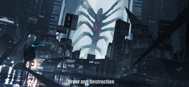 Giant Spider Monster — Blue