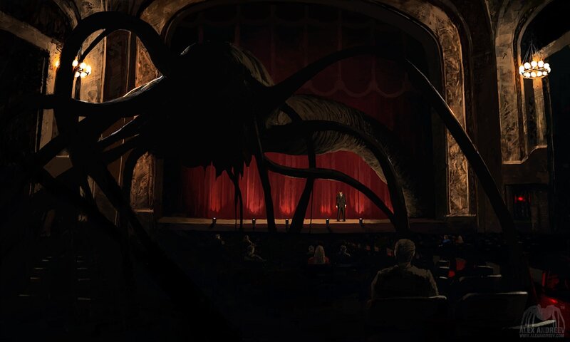 Giant Spider on Stage