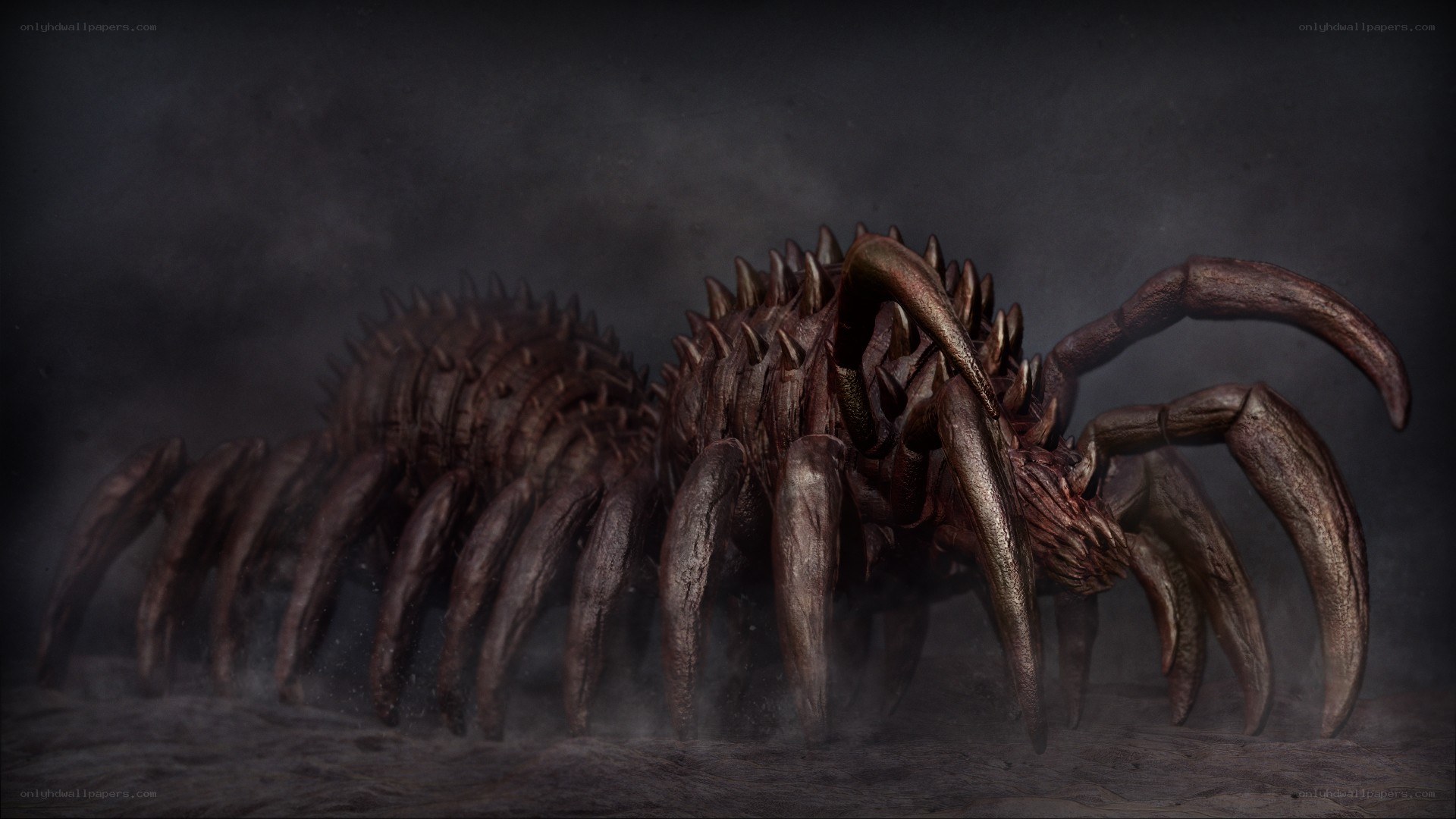 giant spiky arachnid creature
