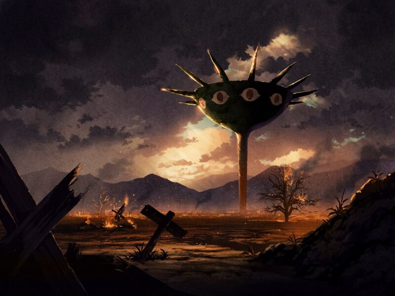 Giant Spiky Creature — Dark Brown