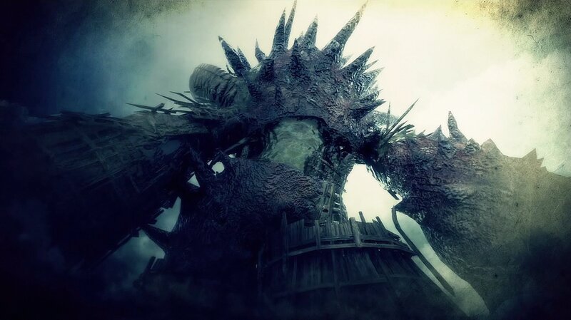 Giant Spiky Monster — Gray