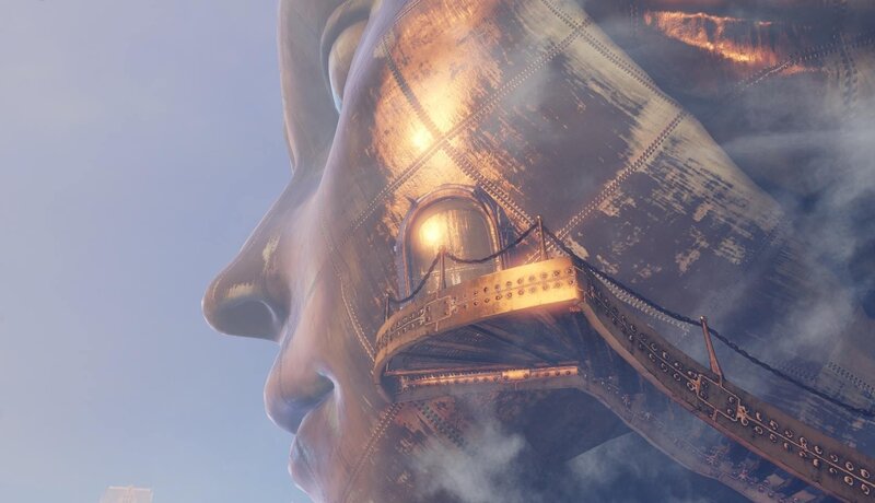 Giant Statue Head — Gold