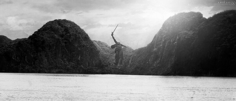 Giant Statue Holding Sword
