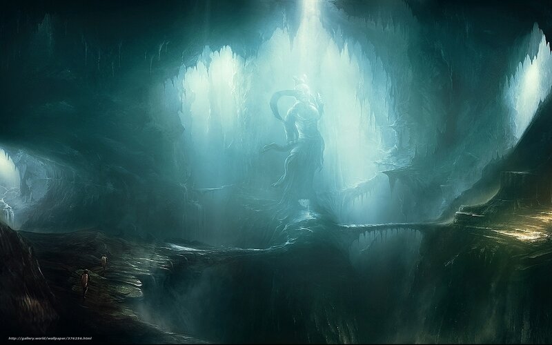 Giant Statue in Cave