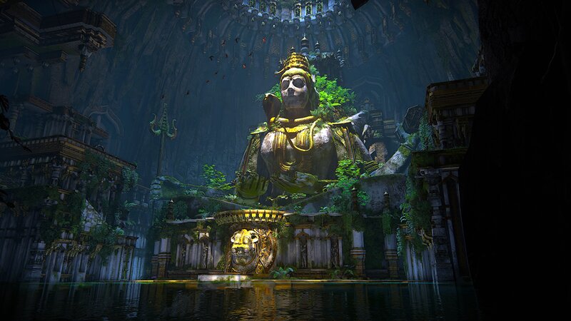 Giant Statue in Ruin