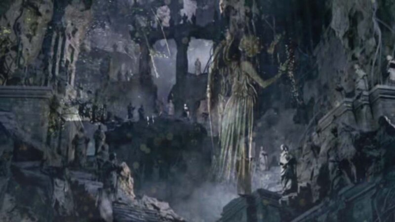 Giant Statue in Ruins
