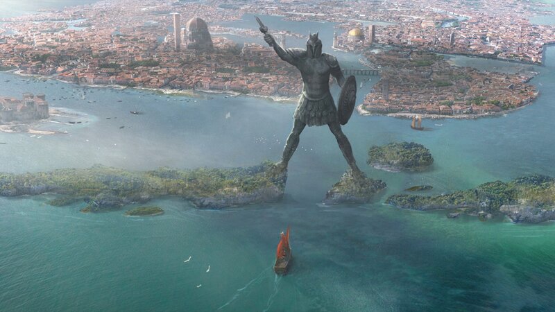 Giant Statue in Water