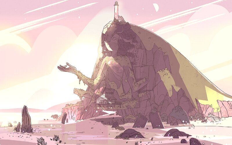 Giant Statue of a Woman — Pink, Serene