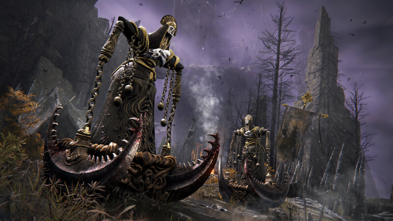 Giant Statues in a Wasteland