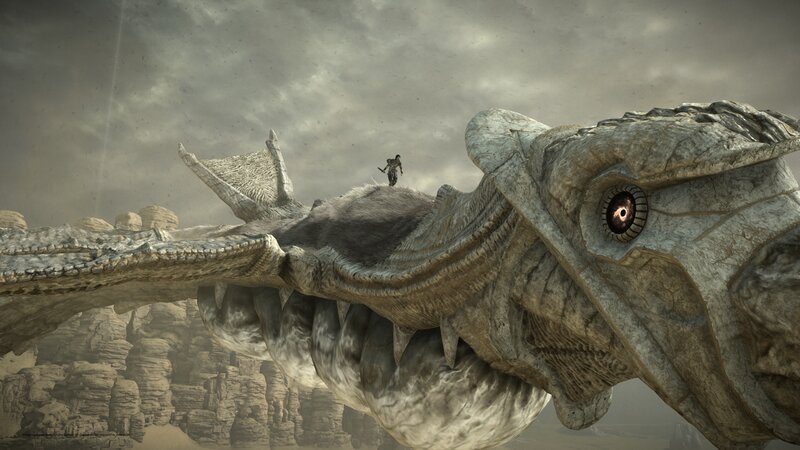 Giant Stone Dragon — Gray, Dramatic