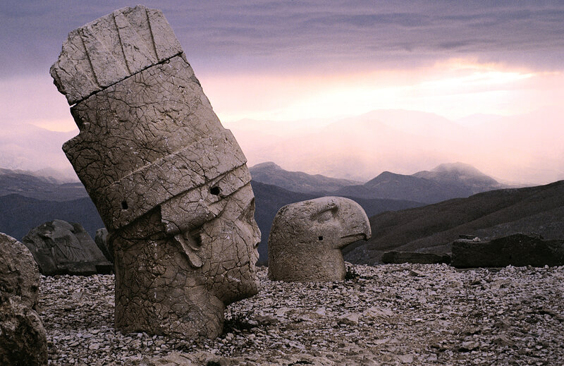 Giant Stone Heads