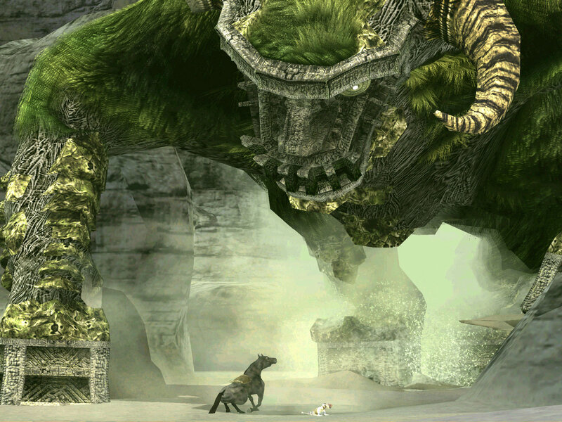 giant stone monster in cave