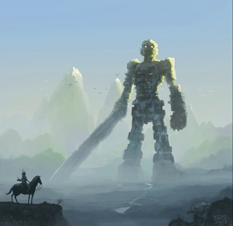 Giant Stone Warrior — Blue