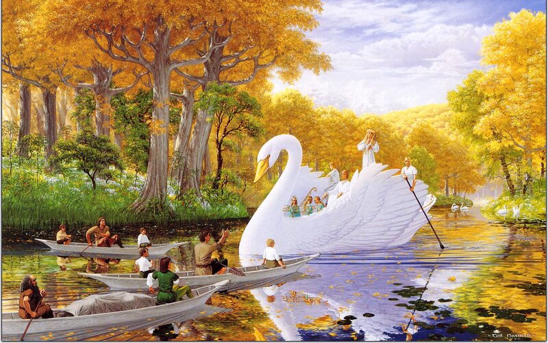 Giant Swan Boat