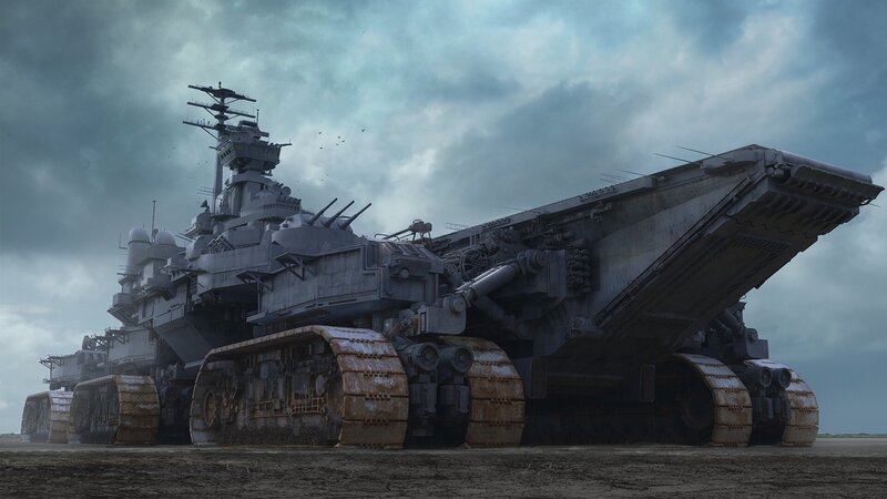 Giant Tank Battleship
