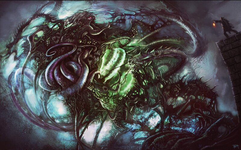 Giant Tentacled Monster — Green